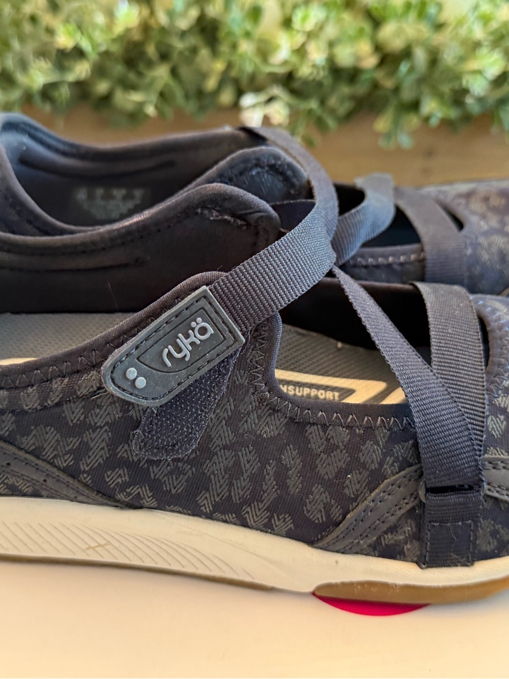 Ryka Navy Blue Mary Jane Comfort Sneakers size 8 Kallie Leporad - Picture 9 of 10